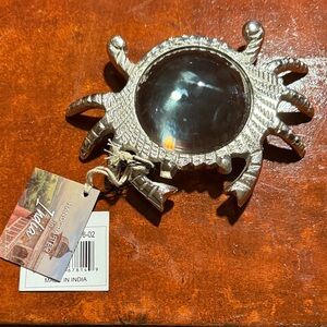 Silver Crab Magnifying Glass by